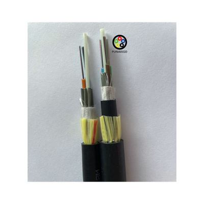 ADSS Aerial Fiber Optic Cable Single / Double Jacket 12 24 Cores Span 100m
