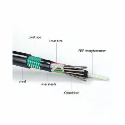 GYTY53 Direct Buried Fiber Optic Cable 12-144 Core PE Waterproof