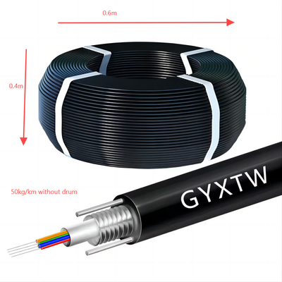 항공 장갑 외관 Gyxtw 1km 가격 g652d 단일 모드 12 코어 광섬유 케이블