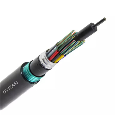 Direct Buried GYTZA53 Optical Fiber Cable LSZH Sheath Communications