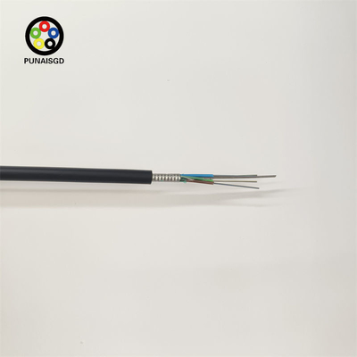 Câble à fibre optique extérieur GYTA monomode blindé, gaine PE