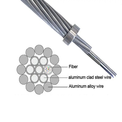 OPGW Fiber Optic Cable 12-144 Cores Stainless Steel Tube Structure