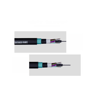 GYTA53 96 Core Direct Burial Fiber Optic Cable PE Double Jacket
