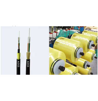ADSS Fiber Optic Cable 48 Core Single Mode G652D FRP 100m Span