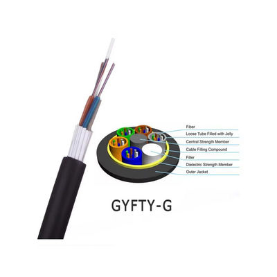 GYFTY-G Anti Rodent Fiber Optic Cable PE Jacket Loose Tube Single Mode