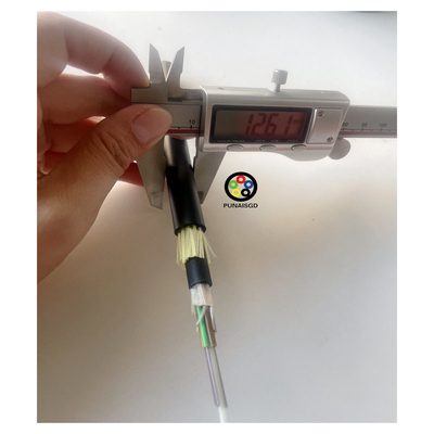 ADSS Fiber Optic Cable 6-144 Core Single Mode Aerial Installation