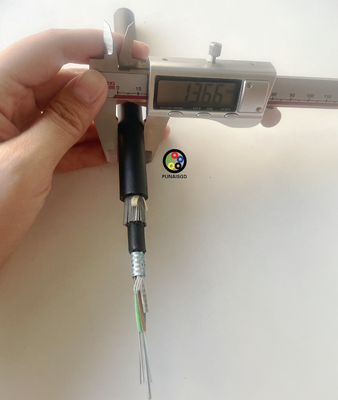 항 설치류 수중 광섬유 케이블 OEM GYTA53+33 24 48 96 144 코어 이중 철선 장갑 잠수용 광섬유 케이블
