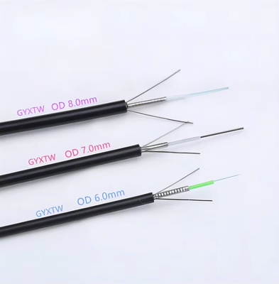 Outdoor Armored 12 Core GYXTW Single Mode Fiber Optic Cable