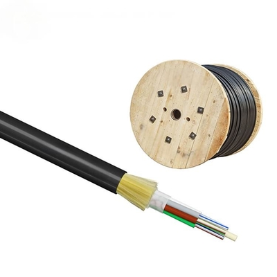 ADSS Fiber Optic Kablo 12 çekirdek ADSS SPAN 50M'den 200M'ye kadar