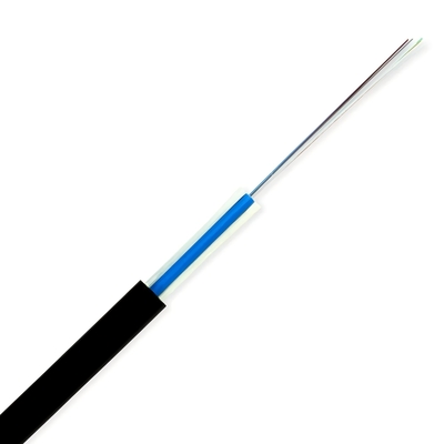Outdoor Dielectric Flat Drop Fiber Optic Cable Single Mode OS2 PE Jacket