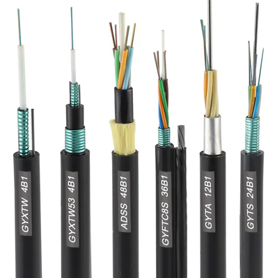 24core Outdoor Fiber Optic Cable ADSS Single Mode With Long Span Fiber Optic Cable MINI ADSS 12 24 48 72 96 144 288 Core