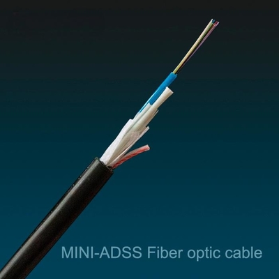 ASU  4 Core Mini ADSS Fiber Optic Cable Single Mode G.652.D
