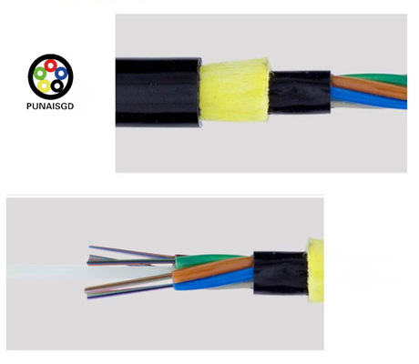 ADSS Fiber Optic Cable 12-96 Core Aerial Single Jacket PE/AT