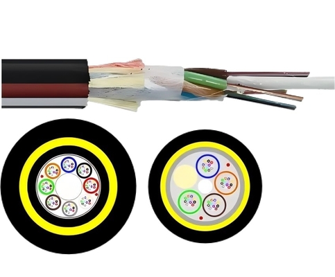 ADSS Fiber Optic Cable 12 24 48 Core G652D Single Jacket 120m