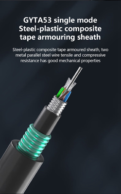 Direct Buried Cable GYTA53 Heavy Armored Direct Burial Fiber Optic Cable