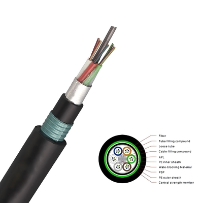 Kabel bezpośrednio zakopany 96-144 GYTA53 Kabel bezpośrednio zakopany światłowodowy / Kabel podwodny