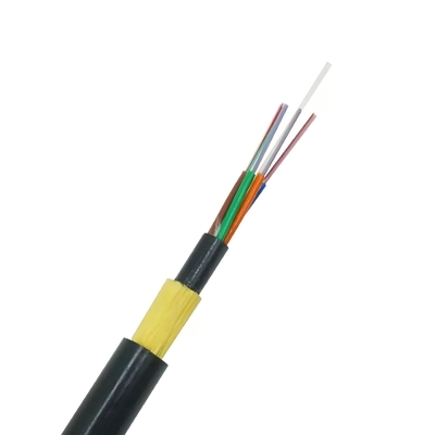 ADSS 광섬유 케이블 LDPE 재킷 144 코어 광섬유 케이블 9.5mm 지름
