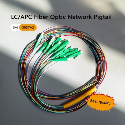 FTTH Products Fiber Optic Pigtail 12 Core Colors 1meter SC Single Mode Fiber Optic Cable Pigtail Cord For Patch Panel LAN