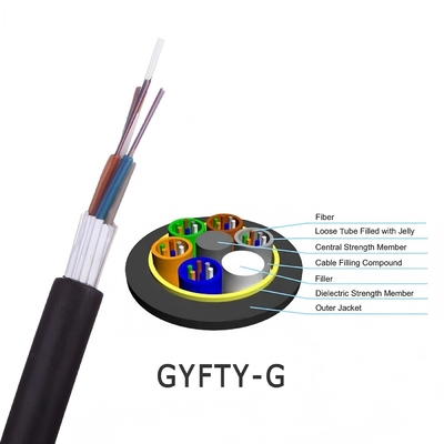 Cable anti-rongeurs en fibre optique enroulé en tube lâche FRP non métallique Résistance, câble en fibre optique non blindé