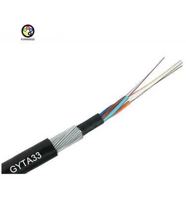 Anti Rodent Fiber Optic Cable Outdoor Armoured Underwater Optical Cable GYTA33