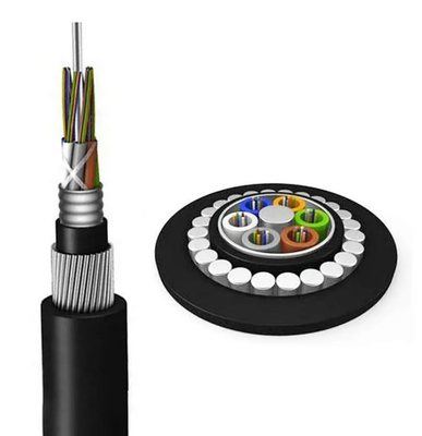 Anti Rodent Fiber Optic Cable GYTA33 Steel Tape Armored 12 Core