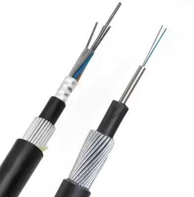Kemirgenlere karşı yüksek performanslı fiber optik kablo 72CORE GYTA33 fiber optik kablo açık hava G652D doğrudan gömülmek için iletişim kabloları