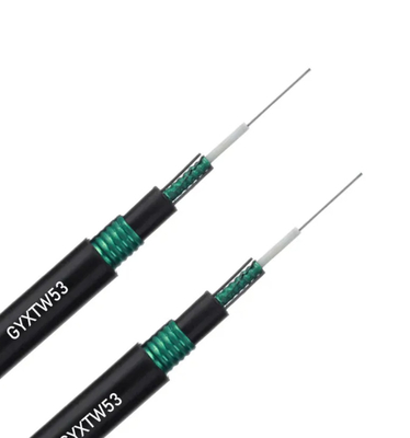 GYXTW53 G652D Single Mode Outdoor Fiber Optic Cable Double Armored